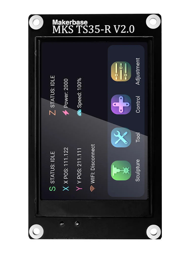 Makerbase MKS TS35-R V2.0 3.5 Touch Screen Smart Display Compatible with MKS DLC32 Offline Control Desktop Laser engraver