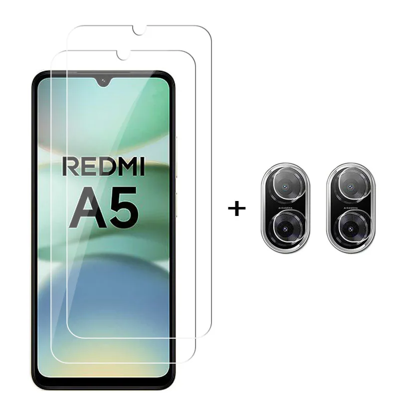 Enhanced Tempered Glass Screen Protector for Redmi A5 - HD Protective Phone Lens Film