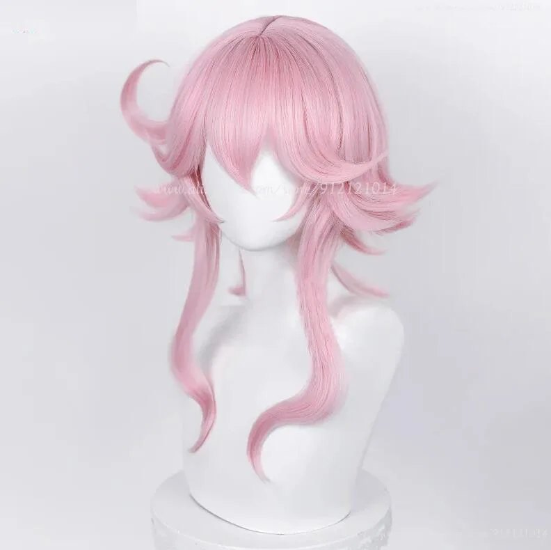 

Game Sumeru Dori Cosplay Wig Pink Simulated Scalp Wig Heat Resistant Synthetic Hair Halloween Party Wigs