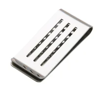 Stainless Steel Credit Card Holder Hollow Out Porous Minimalist Wallet Craft Coin Purse Portable Suitable for Wallet Clips Books 1