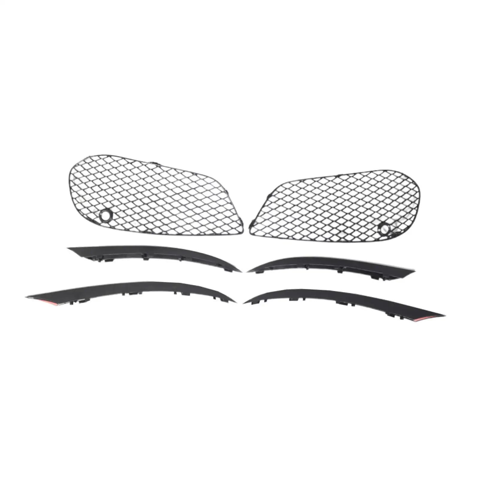 Front Lower Fog Light Grille Set 2058854023 2058854123 Left and Right for Mercedes-benz C-class W205 Accessory Spare Parts