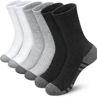 6 paires de chaussettes de gymnastique en plein air pour hommes, de haute qualité, confortables, douces, pour le Football, grande taille, nouveau Style 1