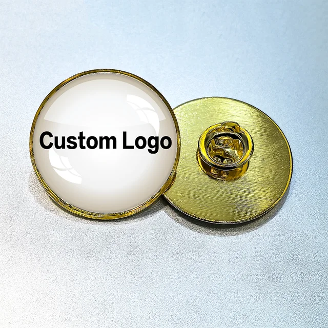 เข็มกลัดโลหะพิมพ์ลายเคลือบอีพ็อกซี่ 10 ชิ้น/ล็อต 1