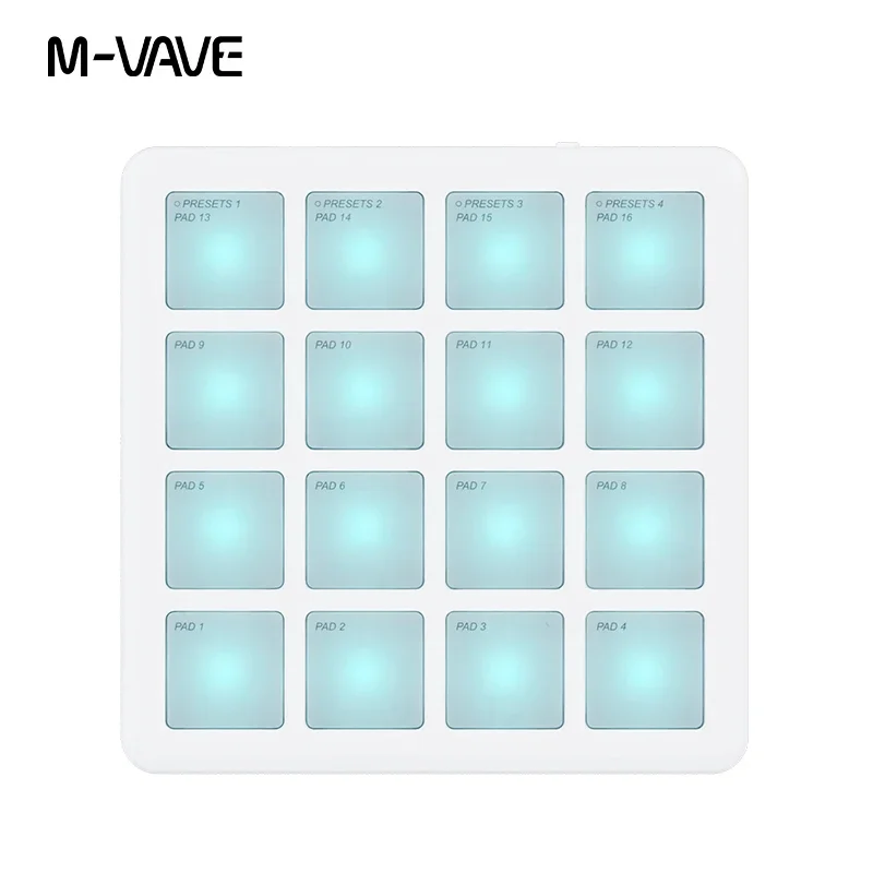 M-VAVE SK-16 SMC-PAD ポケットパッドポータブルワイヤレス MIDI