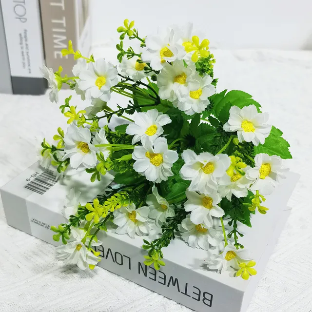 1 Bundle Artificial Flowers Outdoor UV Resistant Shrubs Plants Fake Flower Greenery for Office Kitchen Wedding Garden Decor 6