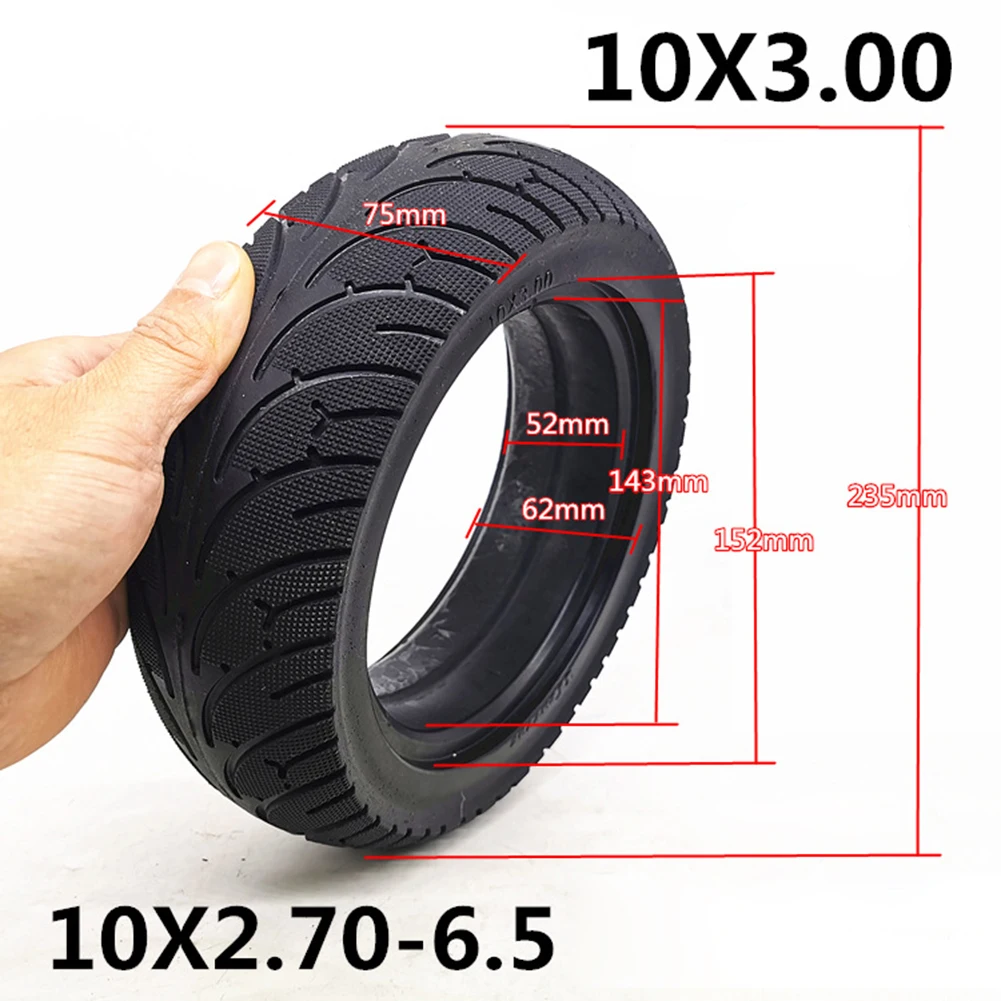 

Tire Solid Tyre 1000g Black Wheel 10x2.70-6.5 70/65-6.5/10x2.70-6.5/255x70 Explosion-proof For Electric Scooter