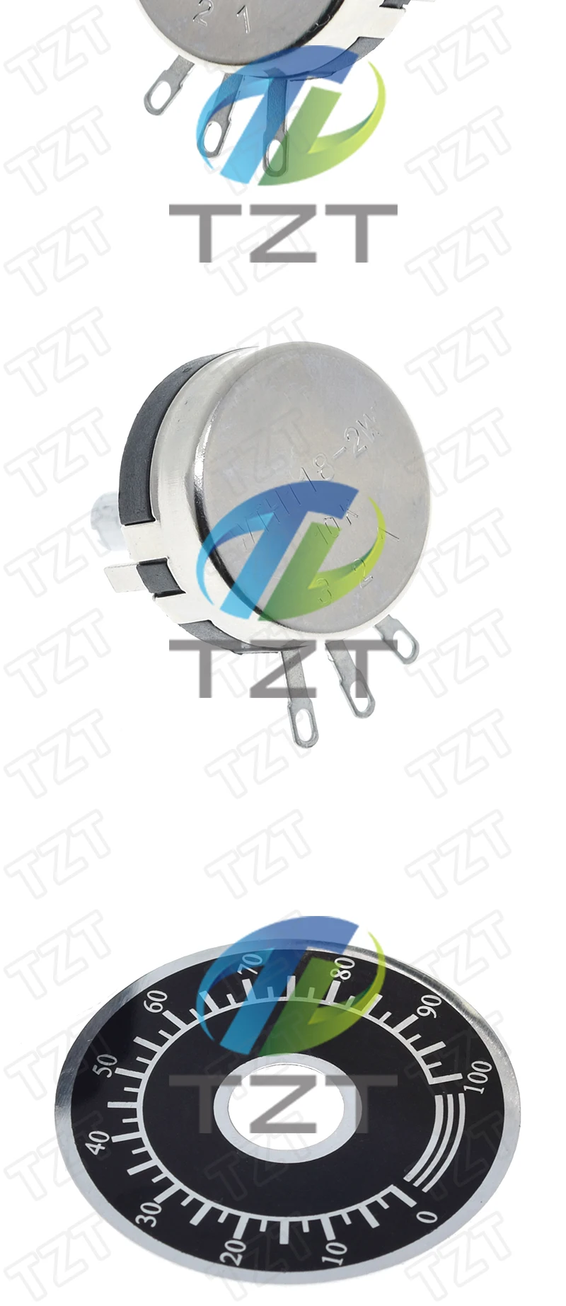 TZT 1/3SET WTH118 DIY-Kit Teile 2W 1A Potentiometer 1K 2,2K 4,7K 10K 22K 47K 100K 470K 1M – Detail 5