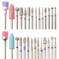 14pcs/set Nail Drill Machine Bit Nail Gel Removal Polishing Tools Pedicure Manicure Rotary Grinding  Buffer Polisher 1