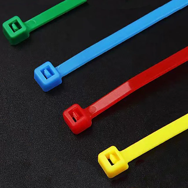 100/1000pcs 4*200mm Red Yellow Blue Green Riselant Self Locking