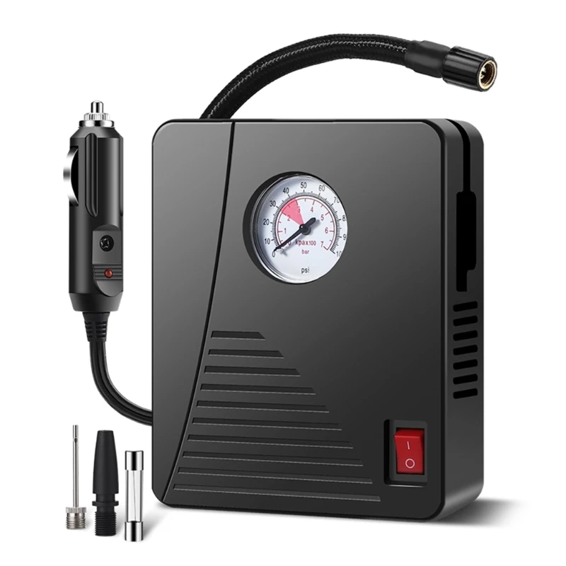 

Portable Air Compressor Electric Car Pump Automatic Motorcycle BicycleBall Tire Inflator Digital Pressure Gauge Detector D7WD