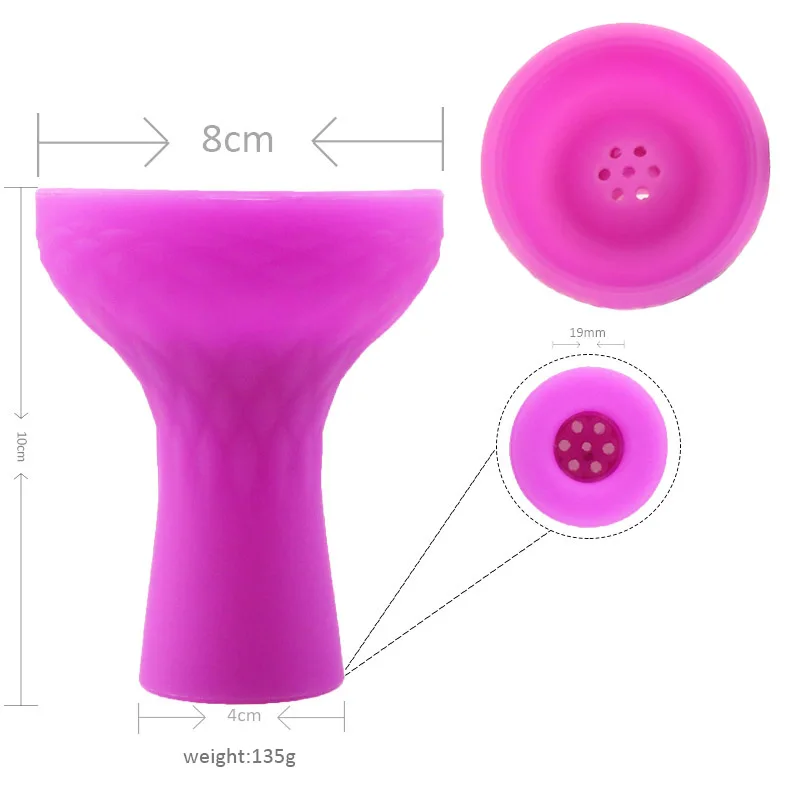 Seven Holes Style Silicone Hookah Tobacco Bowl for Shisha Chicha Narguile Cachimbas Smoking Accessories Gadget Tools Vattenpipa