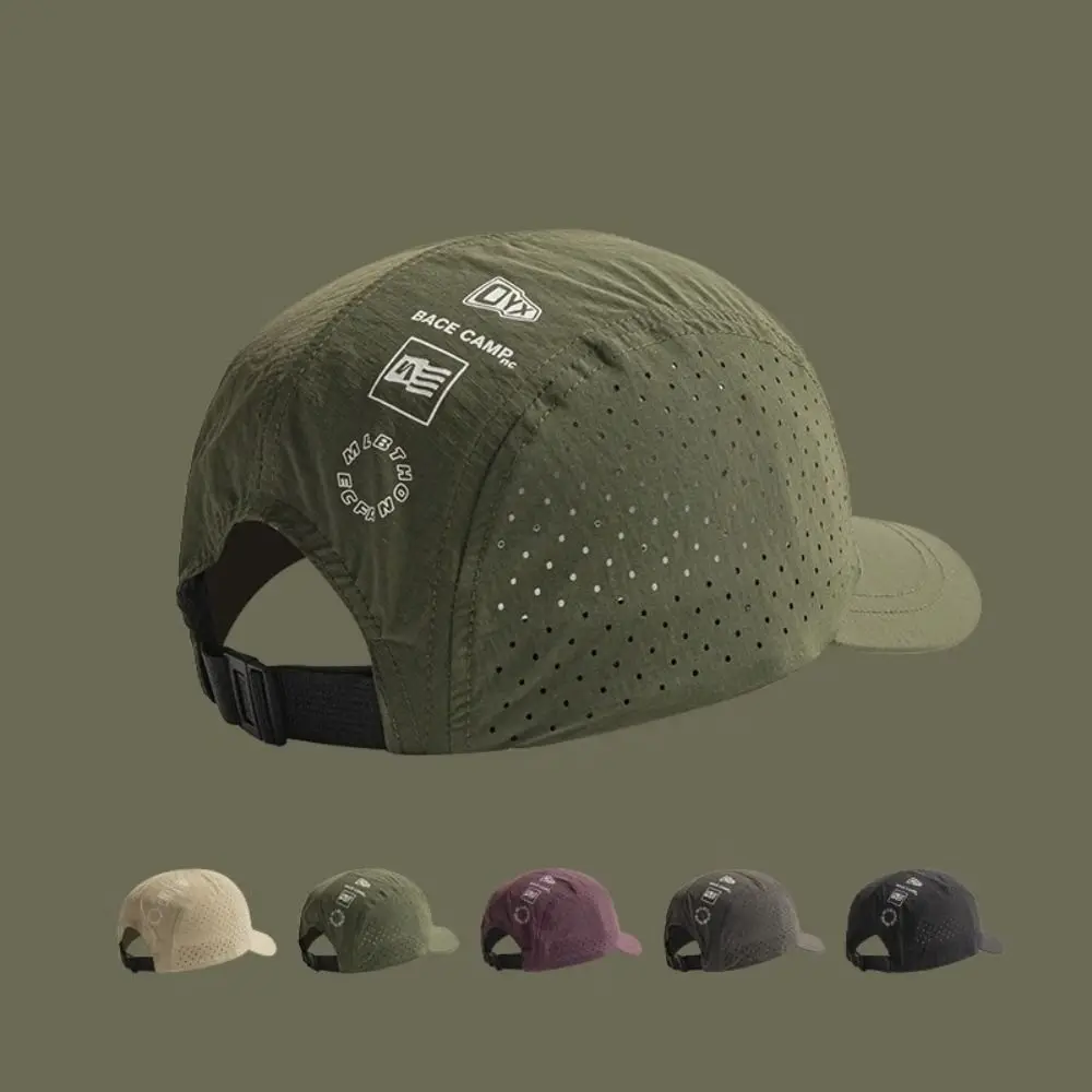 Polyester Baseball Caps Quick Drying Adjustable Hats