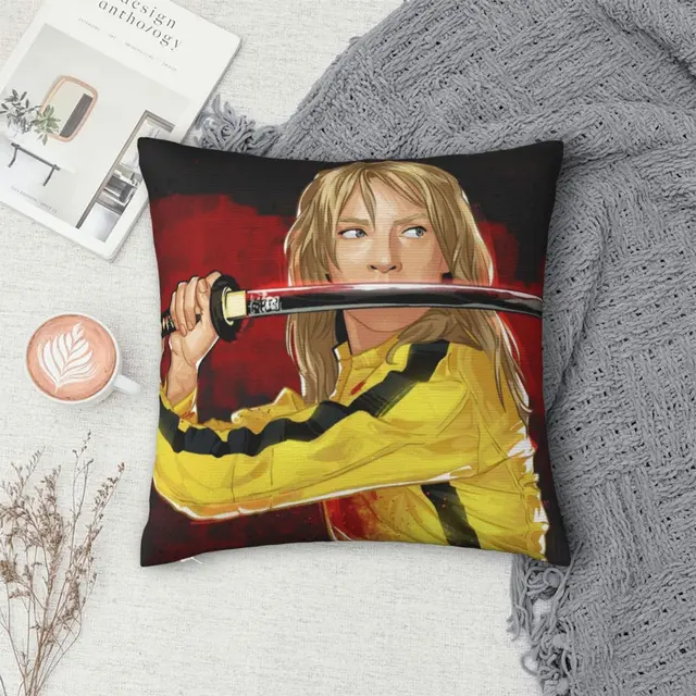 Upgrade your living space with the elegance and comfort of the Kill Bill Square Pillowcase for a stylish addition to your home decor.