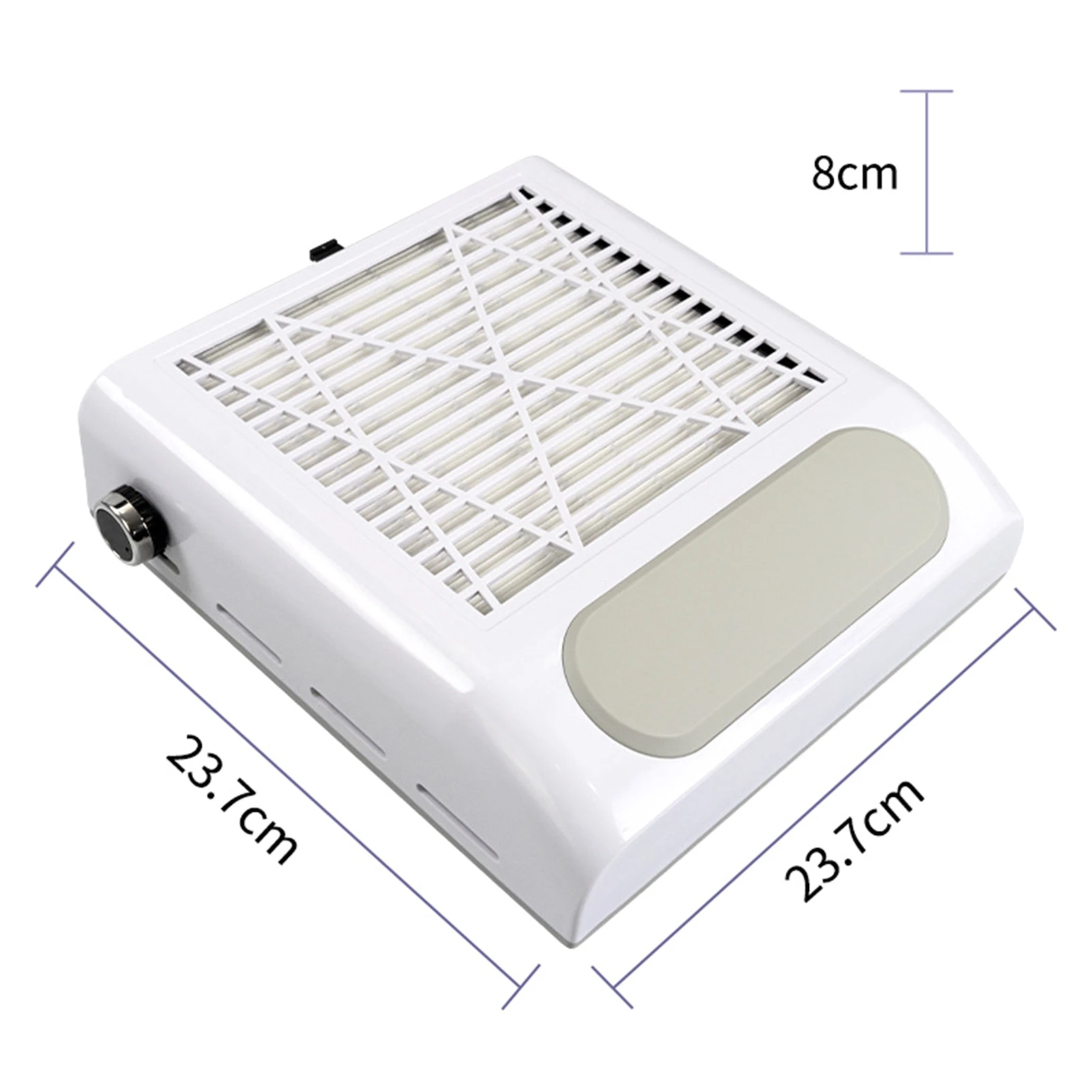 Nail Vacuum Cleaner 80W High Power Dust Extractor For Nail Low Noise Nail Dust Collector Absorber For Gel Nails Polishing Filing
