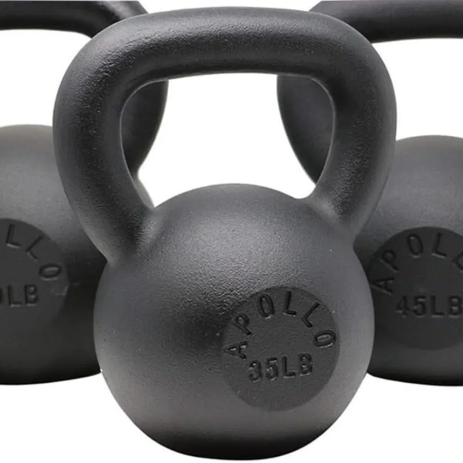 25LBS Solid Cast Iron Kettlebells Ideal for Strength Training, Building Muscles