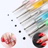 5Pcs/Set Dual-Ended Nail Art Dotting Pen Rhinestones Gems Picker Crystal Beads Handle Ball Head Drawing Painting Manicure Tools 2