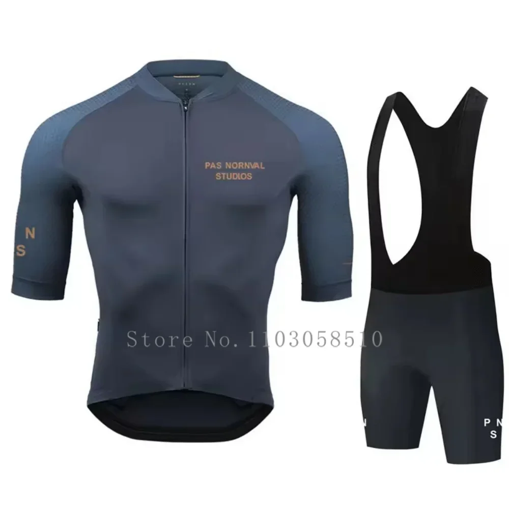 NEW 2025 Men Summer Cycling Jersey Set Pas Breathable Mountain Bike Cycling Clothes Ropa Maillot Ciclismo Verano Triathlon Suits 2