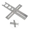 Decorated Work Multifunction Ruler Effective Stainless Steel Ceramic Tile Hole Locator Ruler For Accurate Drilling 2