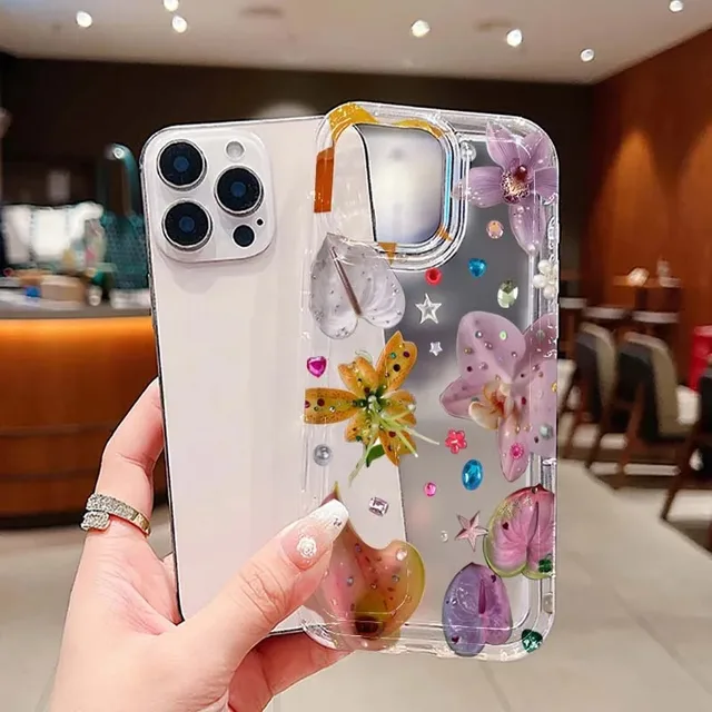 Funda transparente de girasoles para iPhone: Estilo Cálido | Emoape