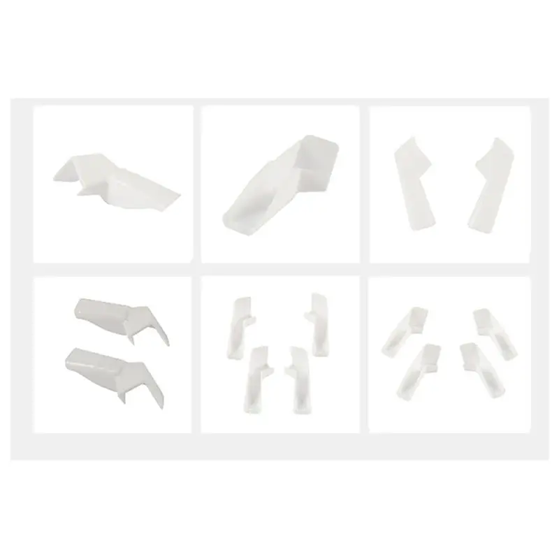 AUAU-8Pcs RV 거터 스파우트, 비 오는 날에도 RV 상단을 보호하는 흰색 빗물받이 확장 장치, 먼지와 검은 반점 감소