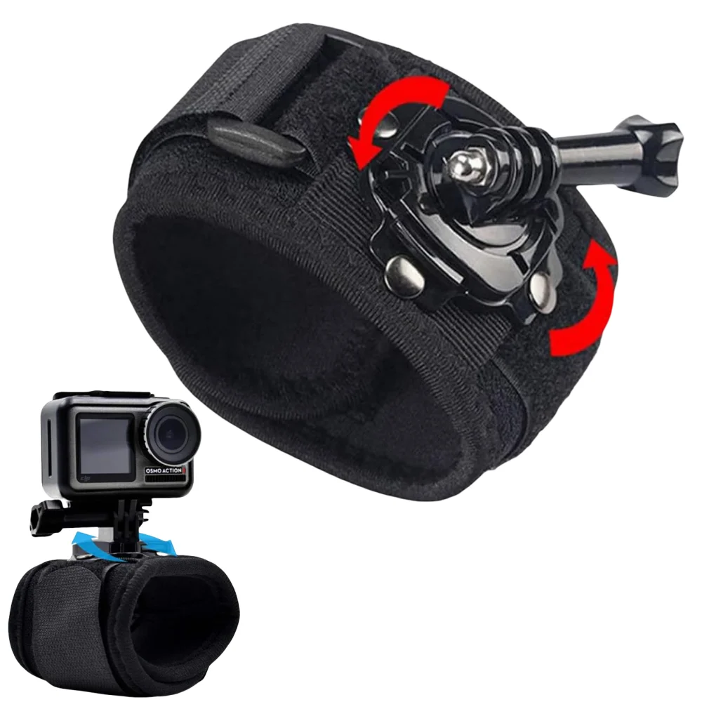 360 Degree Rotating Action Camera Wrist Strap
