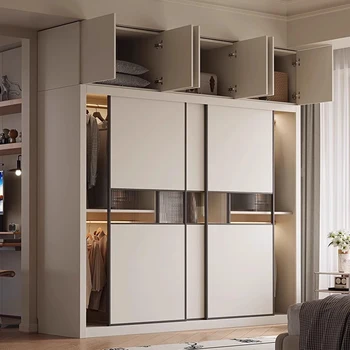 Open System Closet Cupboard Bedroom Clothes Nordic Wardrobe Minimalist Modern Jewelry Fabric Cube Guarda Roupa Home Furniture 2