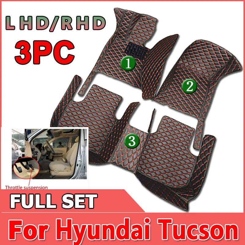 

Car Floor Mats For Hyundai Tucson JM 2005~2009 Waterproof Mat Rugs Durable Carpets Interior Parts Car Accessories Anti Dirty Pad