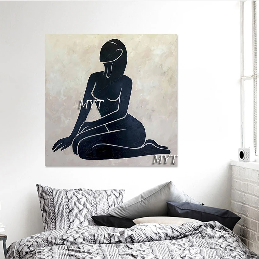 

Abstract Sexy Figure Oil Painting New Design Hotel Decoration Art Canvas Wall Poster No Framed Beautiful Nude Girls Picture
