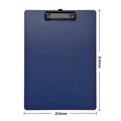 A4 File Folder & Clipboard Writing Pad - Versatile Paper Storage Organizer (Blue)