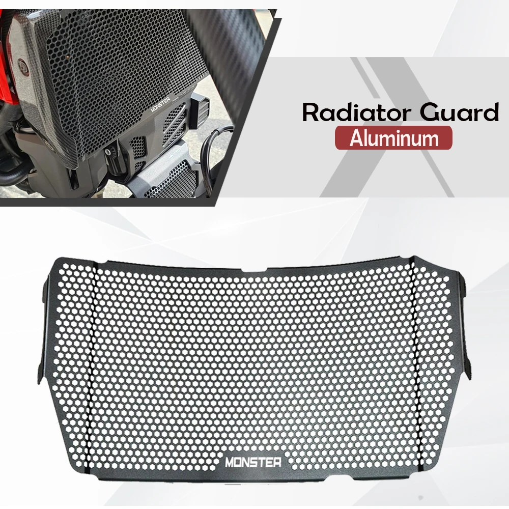 Per Ducati Monster 821 Stealth Stripe Dark 2013-2020 Monster 1200 R/S 2013-2021 Protezione Della Copertura Della Protezione Della Griglia Del Radiator