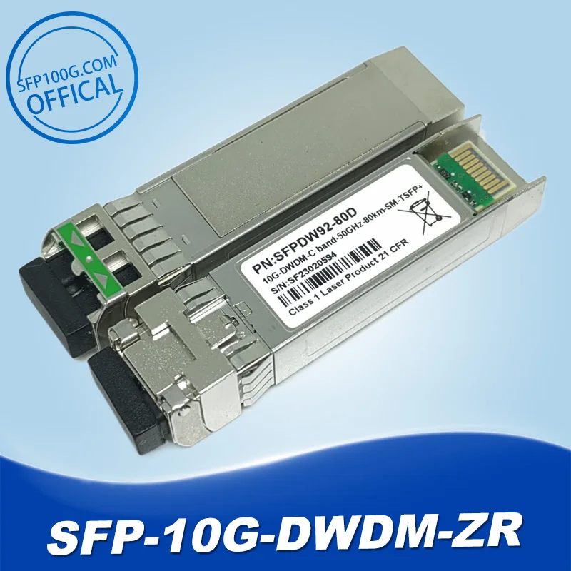 Juniper Sfpp-10G-Ct50-Zr Ciena 160-9201-900 Xcvr-T80W01 Tellabs Broccato Mrv Extreme C Band Tunable Dwdm Sfp + Modulo Ricetrasmettitore