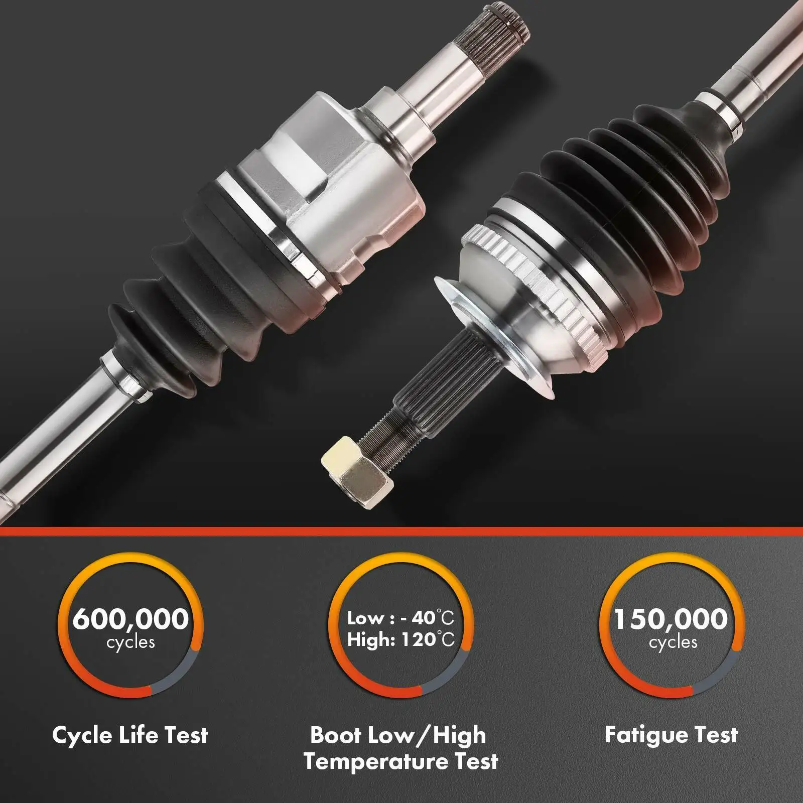 Front Left Driver Side CV Axle Shaft Assembly For BMW X5 E70 F15 G05 X6 E71 E72 31607545125, 31608631751, 669318, 66-9318