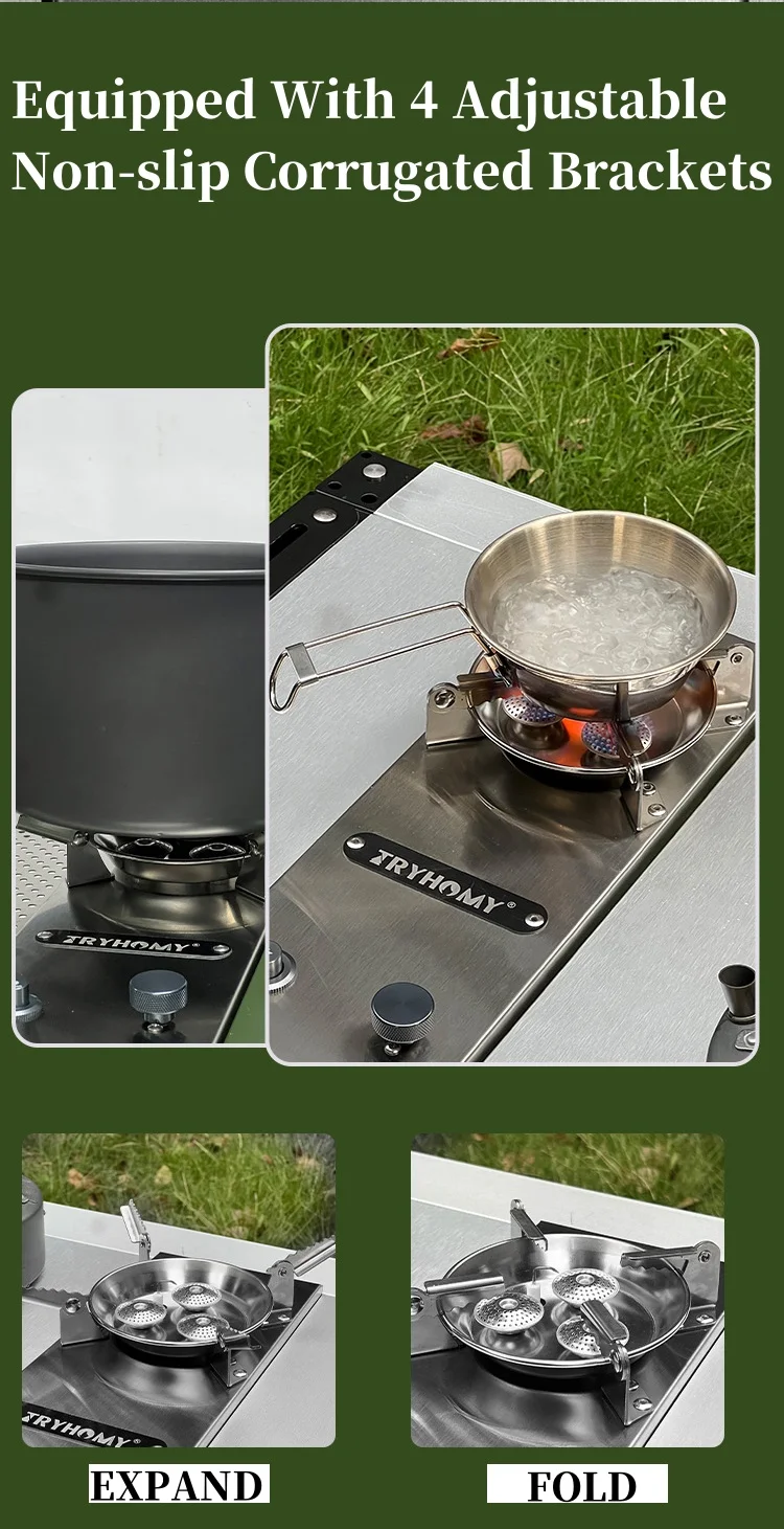 Description Picture 5 of itemFolding Igt Burner Plate 7200W Grill Stand Brazier Outdoor IGT Table Camping Stove Stainless Steel 0.5Unit Igt Gas Stove Furnace