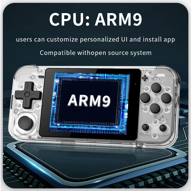 Powkiddy Q90 ポータブルゲーム機 64GB Q90 ポータブルゲーム機 Open Source Linuxシステム 振動
