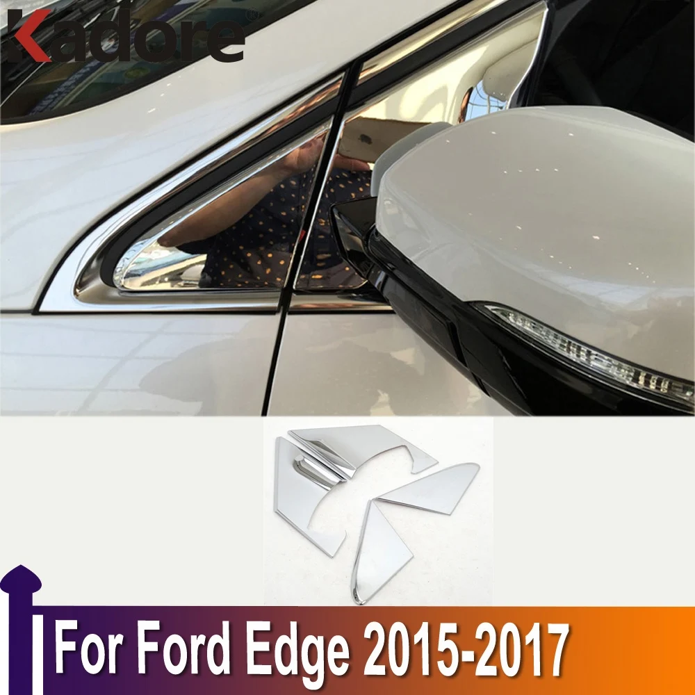For Ford Edge 2015 2016 2017 Chrome Side Door Mirror Mirror Decoration