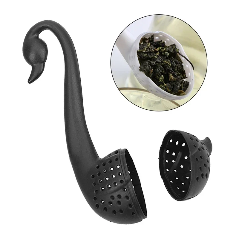 1pc creative swan tea infuser environmentally friendly plastic elegant swan tea strainers teaware infuser kitchen tools tea infuser tea strainer tea filter