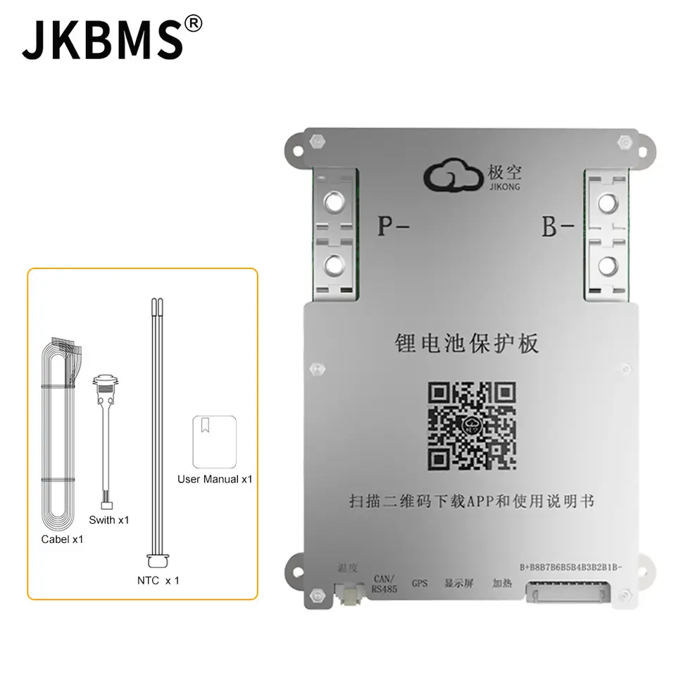 JK SAMRT BMS 4S 5S 6S 7S 8S 12V 24V BATTERY WITH 2A ACTIVE BALANCE HEAT FUNCTION ON SALE image 6
