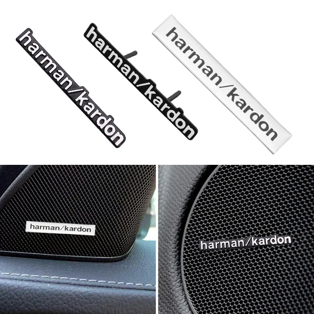 For Mercedes Benz AMG W204 W205 W203 W211 W212 W213 W201 W210 W124 Aluminum harman/kardon Car Styling Audio Stickers Accessories