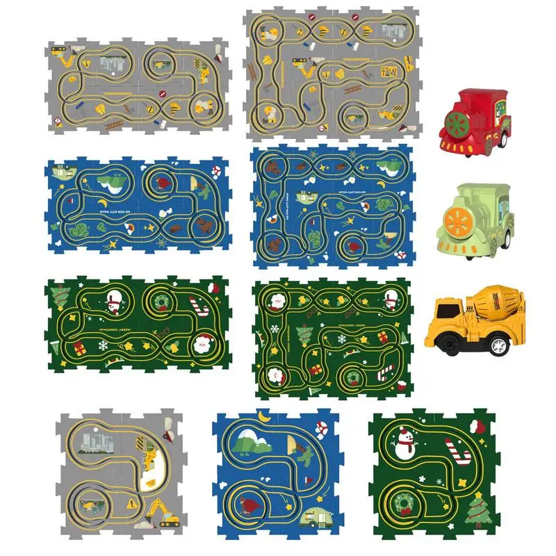 

Rail Car Building Toys Puzzle Parent Child Interaction Toy Electric Car Puzzle Toys Gifts Children Educational Puzzle Track Car