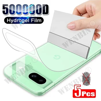 Pellicola idrogel da 5 pezzi per Google Pixel 9 8 7 Pro XL protezione schermo per Google Pixel 8A 7A 6A 5 pellicola posteriore