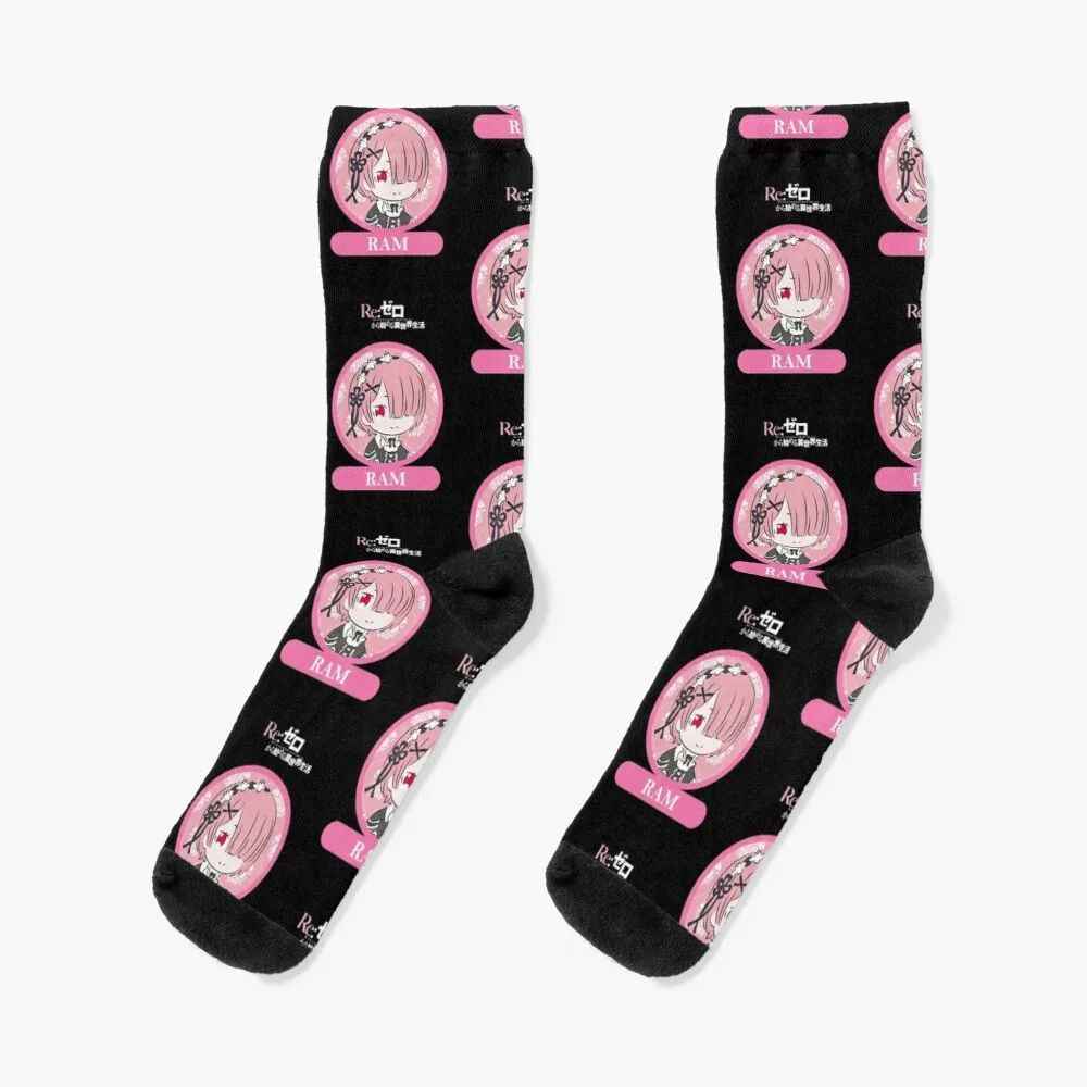 RE ZERO: RAM CHIBI Socks Men'S Winter Thermal Socks