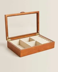Luxury Wooden Jewelry Organizer Box for Women - Mini Multi - Functional Storage with Personalized Packaging (C)