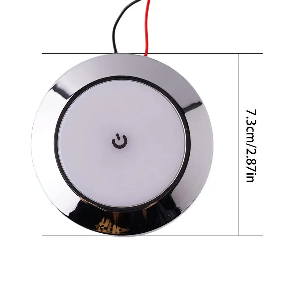 12V Car Interior Ceiling Light LED White Touch Light Reading Roof Ceiling Dome Lamp For Camper Van Caravan Motorhome Boat rv lamp