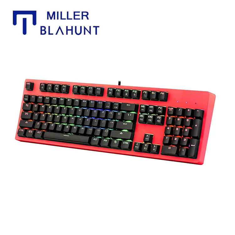 

In Stock 104 Keys English Replaceable Cover Mechanical Gaming Keyboard For DOTA Gamer