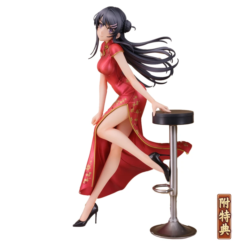 

Pre-Sale Rascal Does Not Dream of Bunny Girl Senpai Sakurajima Mai Cheongsam Ver. with Bonus Collectibles Model Toys Anime Gift