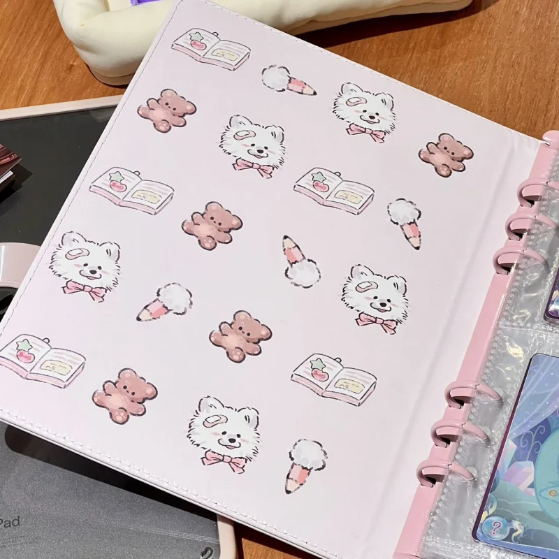 Puppy binder A5 PU leather photocard holder Kpop Idol 3inch photo sculpture book loose leaf album