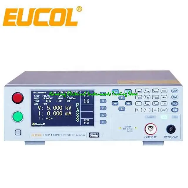 

U9311/U9321 AC/DC withstanding voltage & insulation resistance tester AC: 0-5kV/0-12mA DC: 0-6kV/0-5mA,IR: 0.05kV-1.0kV,1MΩ-50GΩ