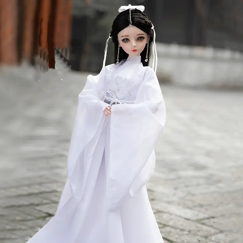 60CM Handmade 1/3 Bjd Dolls FUYAO/JINMI/White Snake Large 23 Jointed Chinese HanFu Girls Princess Doll Toys for Girls Gift