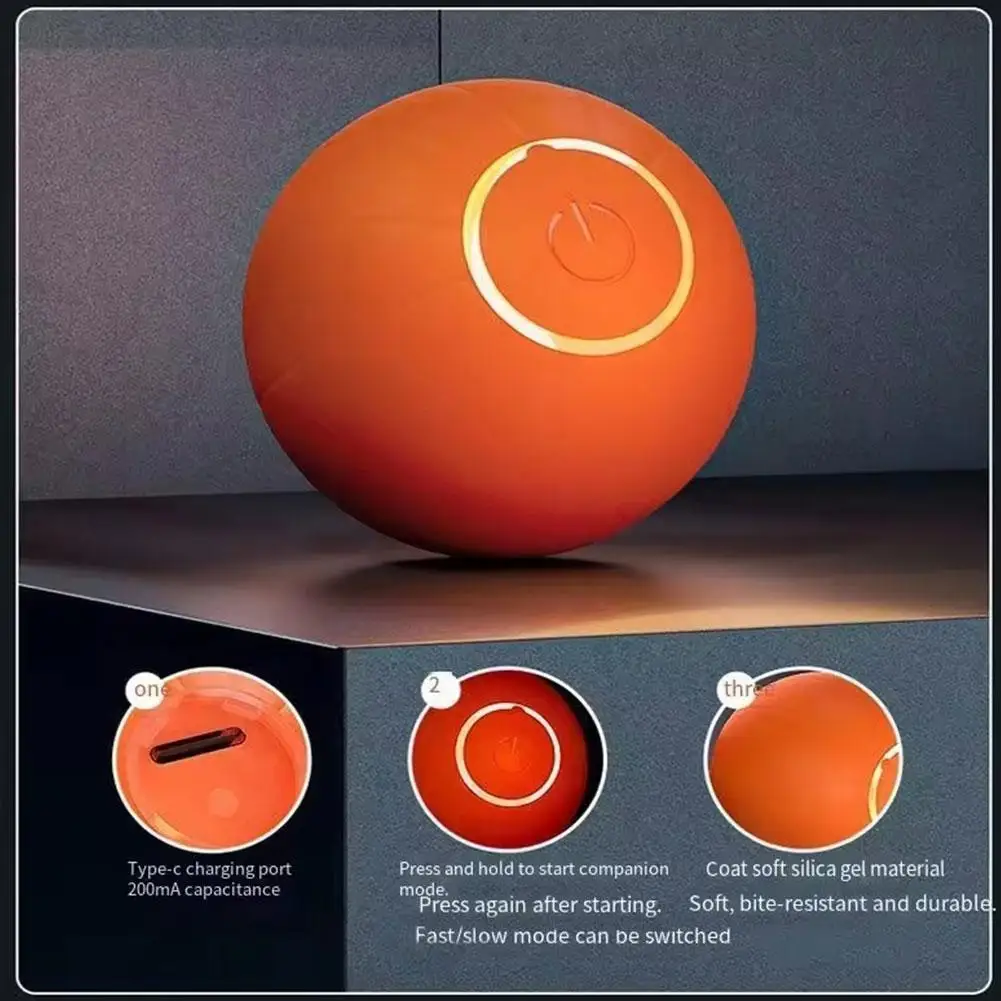 

Умный игрушечный мяч для кошек, ударопрочный и забавный надувной мяч для кошек, саморазвлекательный и скучный мяч, автоматический T8K8