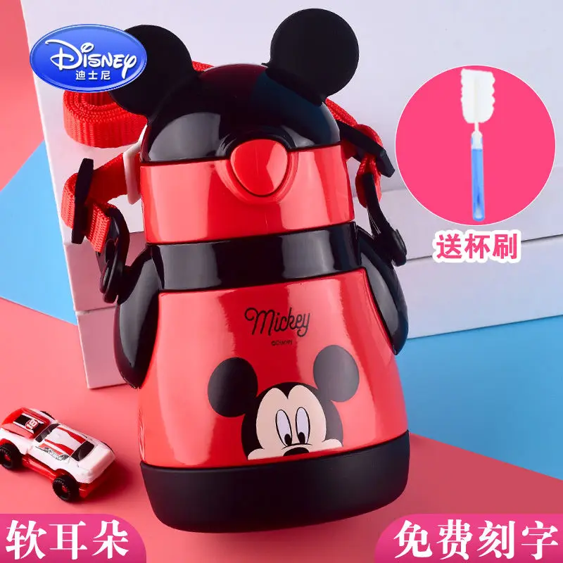 

Disney Children's Straw Vacuum Cup Kindergarten Cute Cartoon Spider-Man Portable Pupils Men's and Women's Sports Water Cup Pot